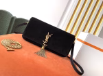 Saint Laurent Kate 99 Shoulder Bag In Black Suede - Image 9