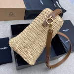 Saint Laurent Le 37 Bucket Bag in Natural Woven Raffia - Image 6