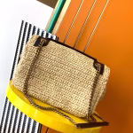 Saint Laurent Niki Medium Bag in Naturel Raffia - Image 5