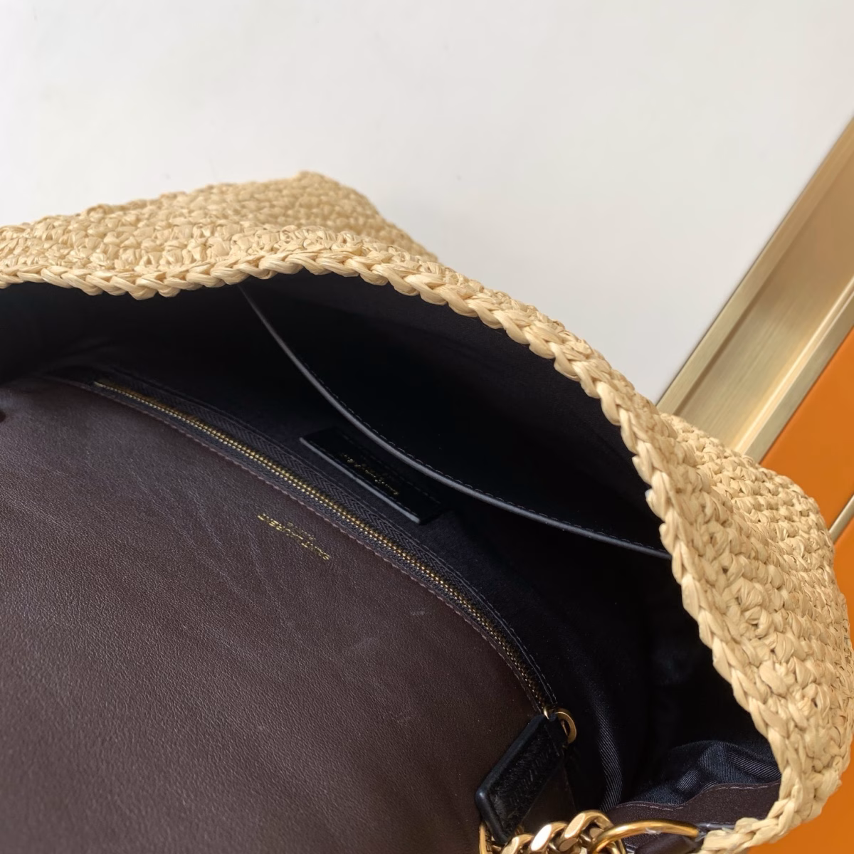 Saint Laurent Niki Medium Bag in Naturel Raffia - Image 6