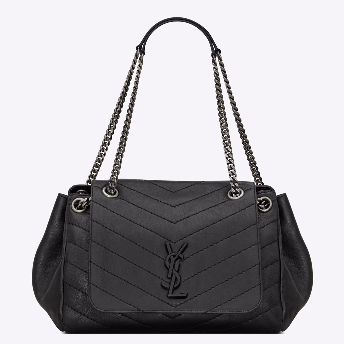 Saint Laurent Nolita Medium Bag In Black Quilted Leather - Image 1
