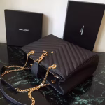 Saint Laurent Monogram Tote Bag In Black Grained Leather - Image 3