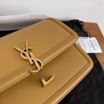 Saint Laurent Solferino Medium Bag In Brown Box Calfskin - Image 11