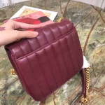Saint Laurent Medium Vicky Bag In Bordeaux Lambskin - Image 6