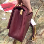Saint Laurent Medium Vicky Bag In Bordeaux Lambskin - Image 5