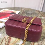 Saint Laurent Medium Vicky Bag In Bordeaux Lambskin - Image 2
