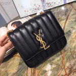 Saint Laurent Medium Vicky Bag In Black Lambskin - Image 3