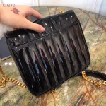 Saint Laurent Medium Vicky Bag In Black Patent Leather - Image 2