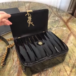 Saint Laurent Medium Vicky Bag In Black Patent Leather - Image 8