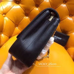 Saint Laurent Large Vicky Bag In Black Lambskin - Image 4
