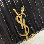 Saint Laurent Large Vicky Bag In Black Patent Leather - Image 3