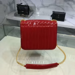 Saint Laurent Large Vicky Bag In Red Patent Leather - Image 2