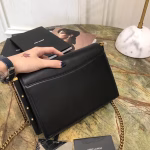 Saint Laurent Zoe Bag In Black Calfskin - Image 5