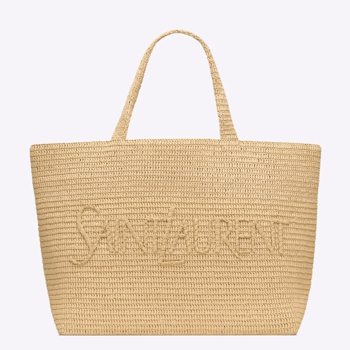 Saint Laurent Oversized Tote Bag in Naturel Raffia - Image 1