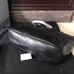 Saint Laurent Niki Shopping Bag In Black Crinkled Calfskin - Image 7