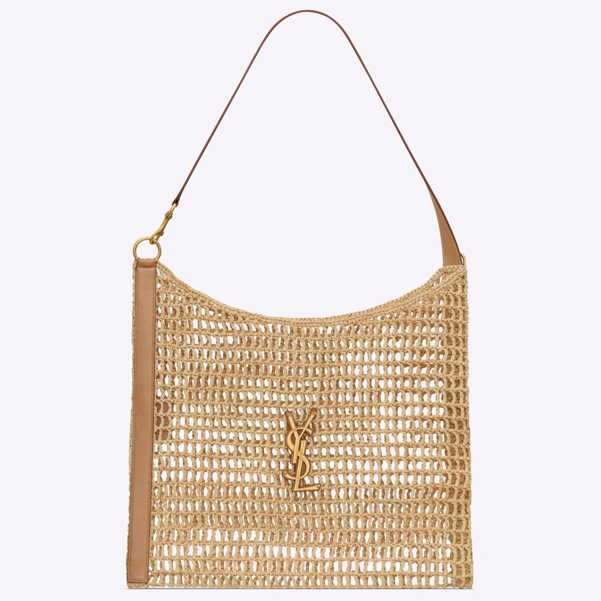 Saint Laurent Oxalis Shoulder Bag in Naturel Raffia - Image 1