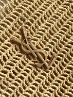Saint Laurent Oxalis Shoulder Bag in Naturel Raffia - Image 5