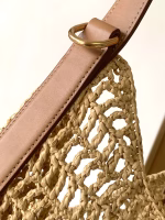 Saint Laurent Oxalis Shoulder Bag in Naturel Raffia - Image 6