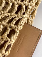 Saint Laurent Oxalis Shoulder Bag in Naturel Raffia - Image 2