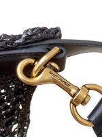 Saint Laurent Oxalis Shoulder Bag in Black Raffia - Image 6