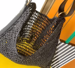 Saint Laurent Oxalis Shoulder Bag in Black Raffia - Image 4