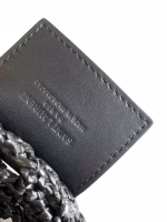 Saint Laurent Oxalis Shoulder Bag in Black Raffia - Image 9
