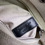 Saint Laurent Rive Gauche Small Tote Bag in White Linen and Leather - Image 5