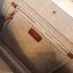 Saint Laurent Rive Gauche Tote Bag With Tan Handle - Image 7