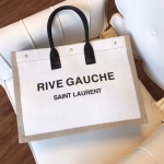 Saint Laurent Rive Gauche Tote Bag With Black Handle - Image 6