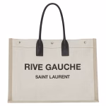 Saint Laurent Rive Gauche Tote Bag With Black Handle