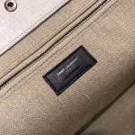 Saint Laurent Rive Gauche Tote Bag With Black Handle - Image 9