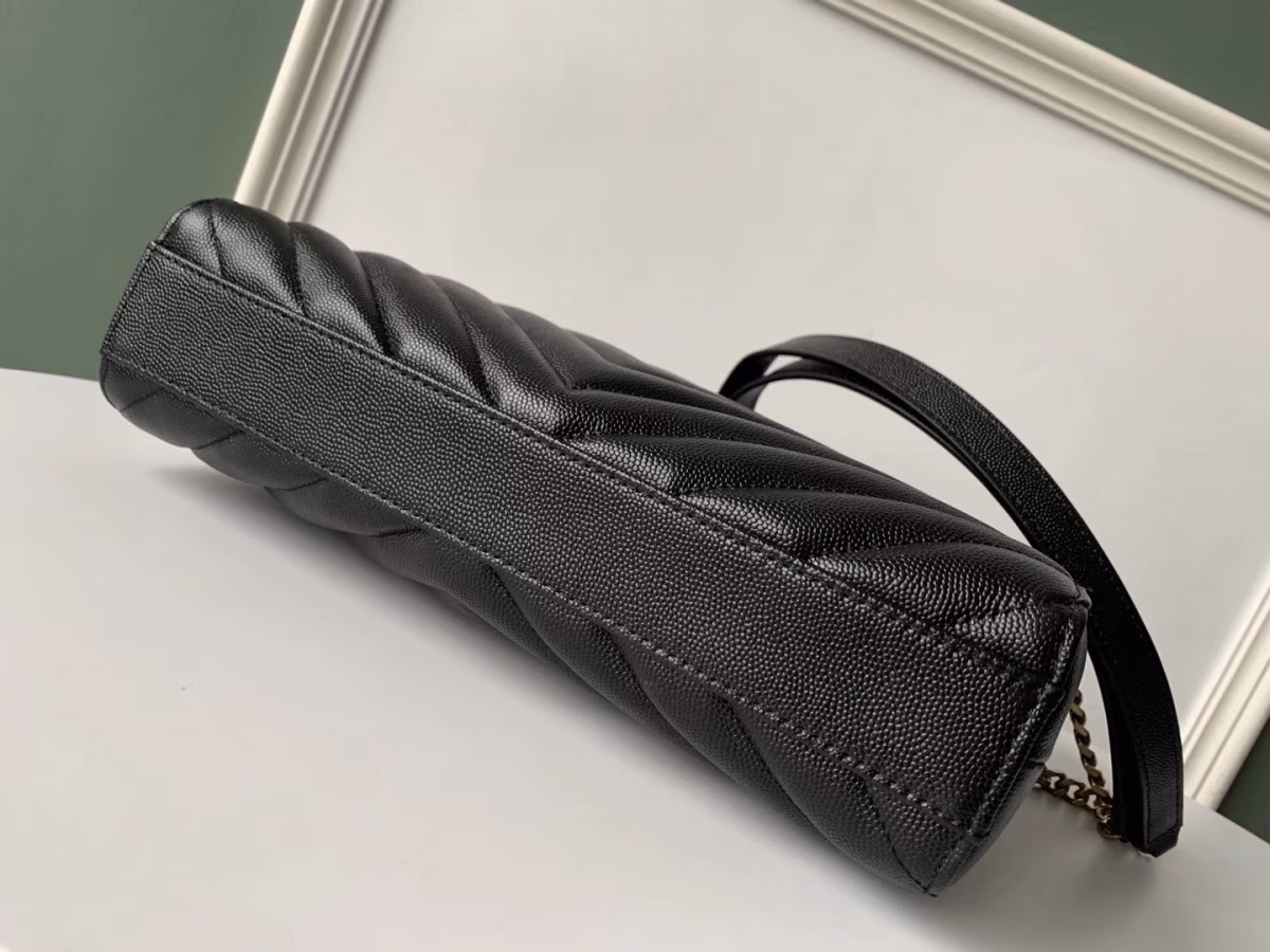 Saint Laurent Small Tribeca Shopping Bag In Black Leather - Image 2