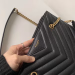 Saint Laurent Small Tribeca Shopping Bag In Black Leather - Image 4