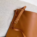 Saint Laurent Tag Hobo Bag In Brown Calfskin - Image 11