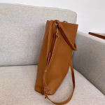 Saint Laurent Tag Hobo Bag In Brown Calfskin - Image 3