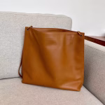 Saint Laurent Tag Hobo Bag In Brown Calfskin - Image 4