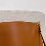Saint Laurent Tag Hobo Bag In Brown Calfskin - Image 9