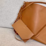 Saint Laurent Tag Hobo Bag In Brown Calfskin - Image 5