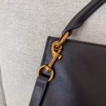 Saint Laurent Tag Hobo Bag In Black Calfskin - Image 2