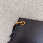 Saint Laurent Tag Hobo Bag In Black Calfskin - Image 9