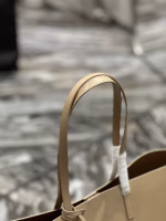 Saint Laurent Shopping Tote Bag in Beige Leather - Image 4
