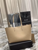 Saint Laurent Shopping Tote Bag in Beige Leather - Image 5