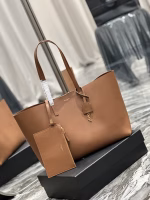 Saint Laurent Shopping Tote Bag in Brown Leather - Image 4