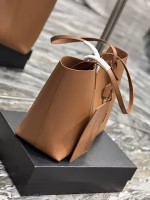Saint Laurent Shopping Tote Bag in Brown Leather - Image 3