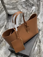 Saint Laurent Shopping Tote Bag in Brown Leather - Image 7