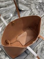 Saint Laurent Shopping Tote Bag in Brown Leather - Image 2