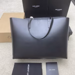 Saint Laurent Shopping Tote Bag in Black Leather - Image 3
