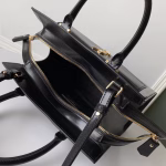 Saint Laurent Small Uptown Tote In Black Calfskin - Image 8