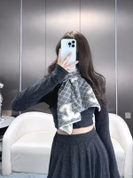 Chanel 2024 Autumn/Winter Silver Thread Long Scarf - Image 5