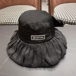 LV Spring/Summer Korean-Style Bubble Sand Bow Bucket Hat